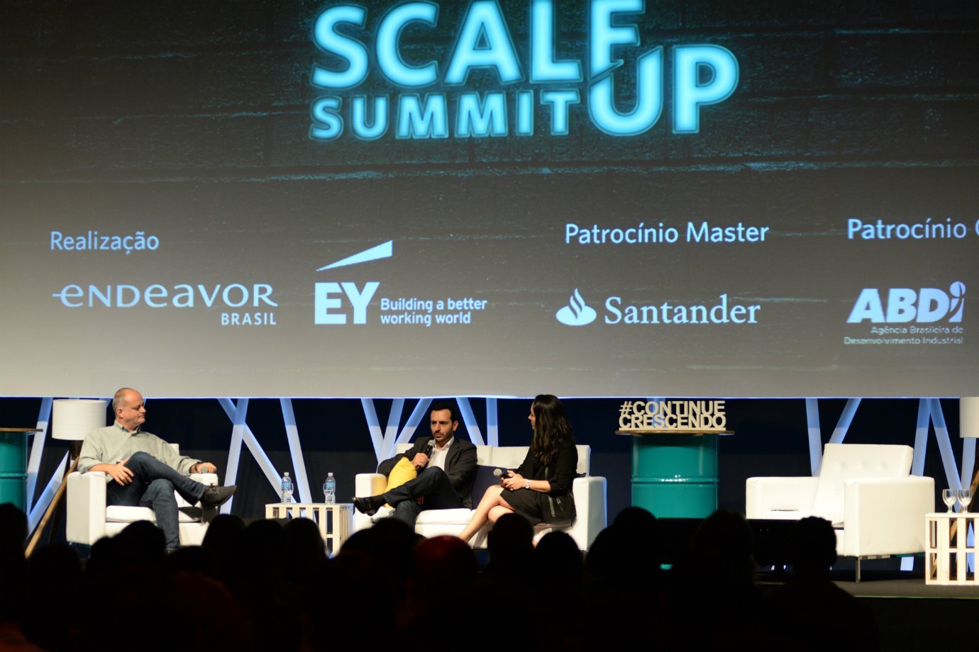 Anderson Thees, Eric Santos e Cristiana Junqueira no Scale-Up Summit 2017