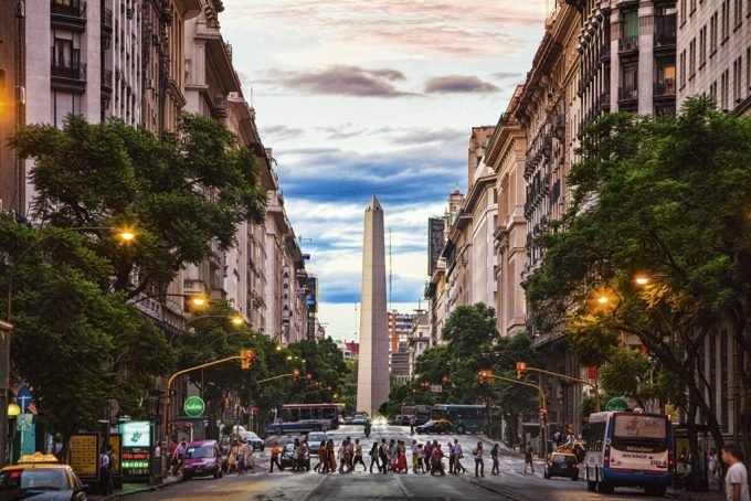 O Obelisco de Buenos Aires
