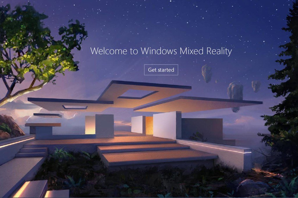 Casa da realidade virtual do Windows 10, da Microsoft