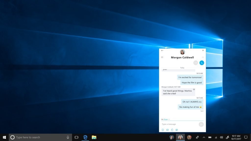 Atalho para pessoas da nova atualização do Windows 10