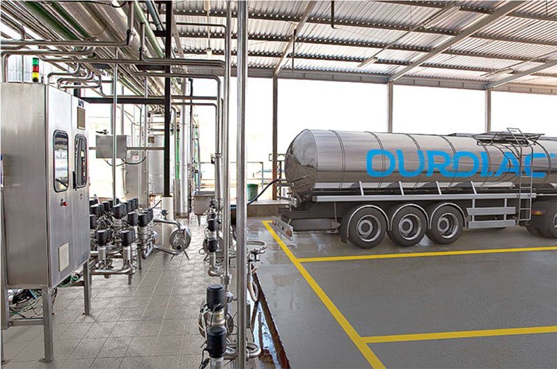 A empresa Ourolac, que produz soluções lácteas