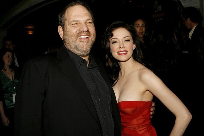 harvey weinstein e Rose McGowan