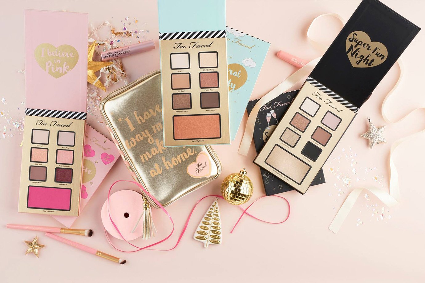 Produtos de maquiagem da marca Too Faced