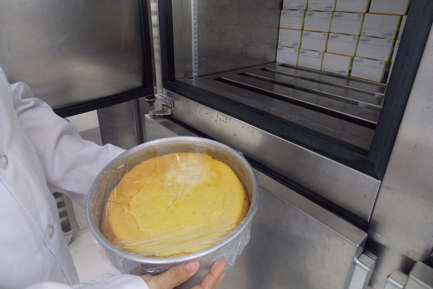 Cheesecake da Mr. Cheney, na fábrica em São Paulo