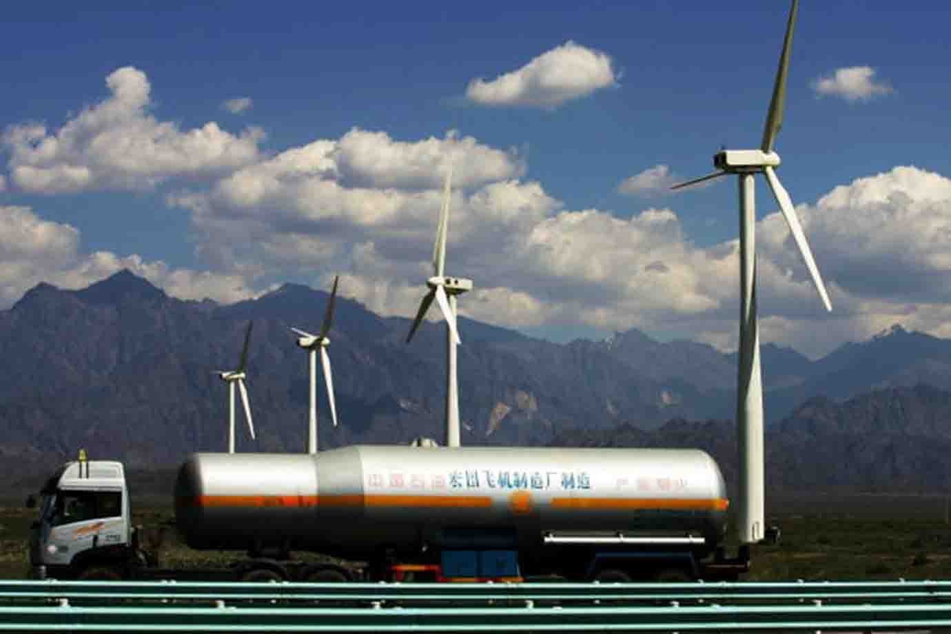 Energia eólica na China; Turbinas eólicas