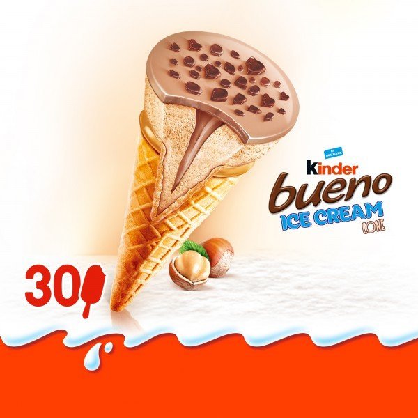 Kinder Bueno: versão em sorvete de casquinha