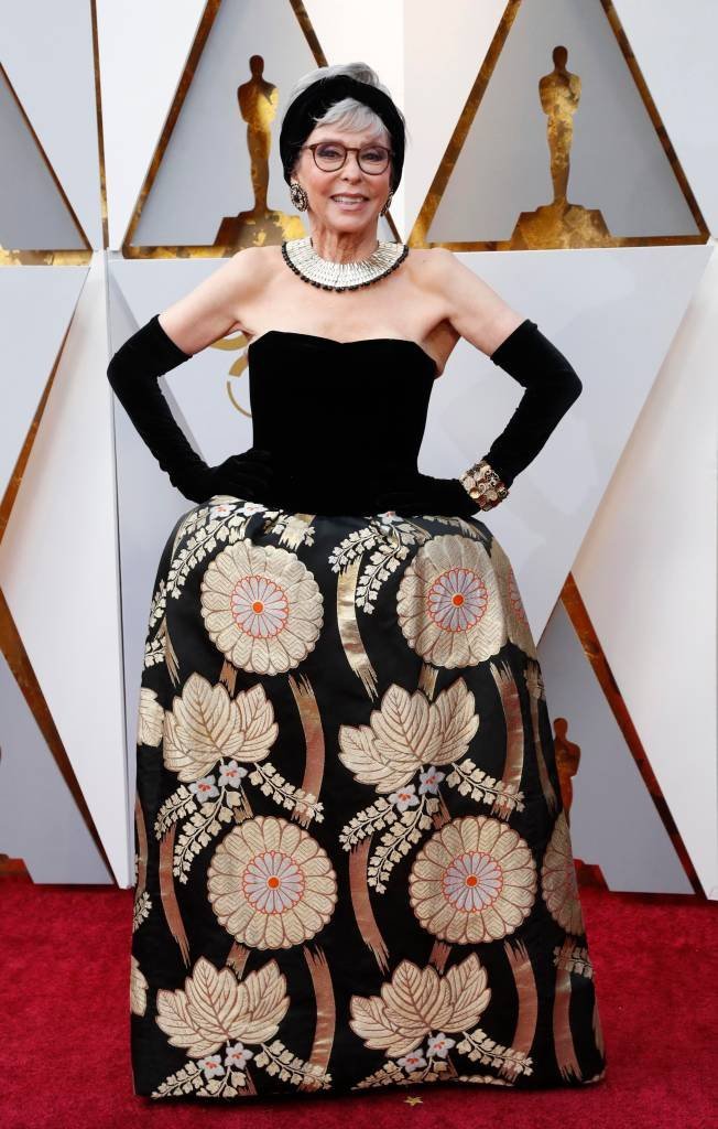 Rita Moreno no tapete vermelho do Oscar 2018