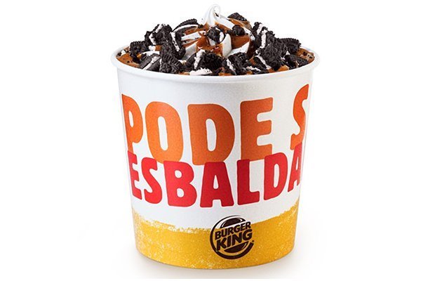 Balde de sorvete Oreo: lançamento do Burger King Brasil