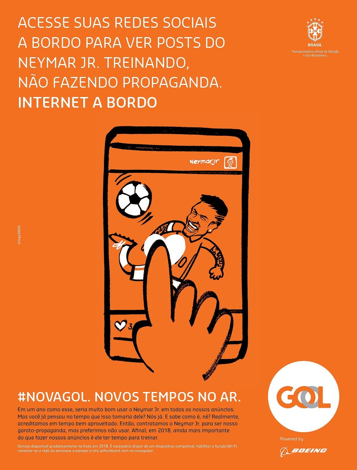 Campanha da Gol com Neymar: aquecimento para Copa do Mundo