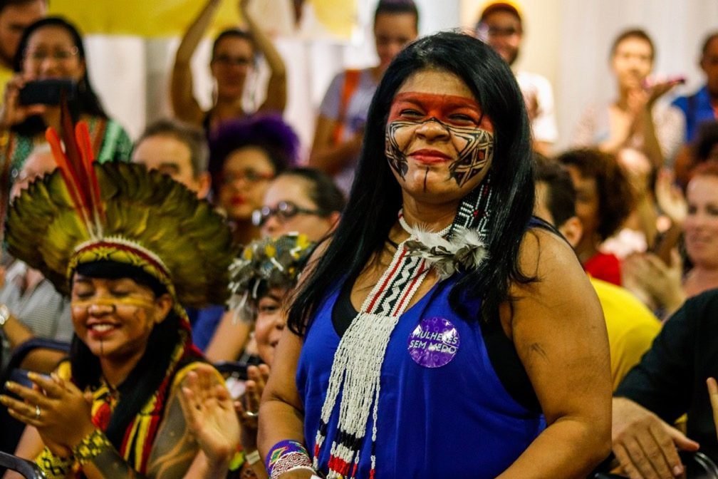 Sônia Guajajara, primeira indígena a ser pré-candidata em uma eleição presidencial no Brasil
