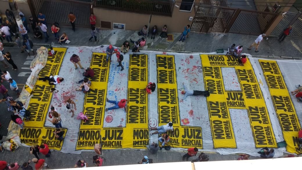 Protesto pró Lula em São Bernardo do Campo. 06/05/2017