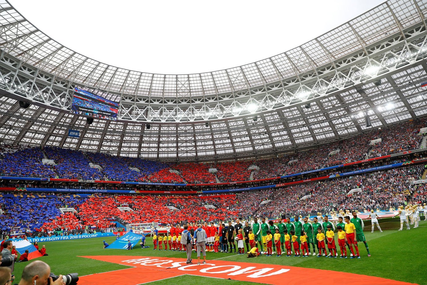 Copa do Mundo: acompanhe a cerimônia de abertura e o jogo de