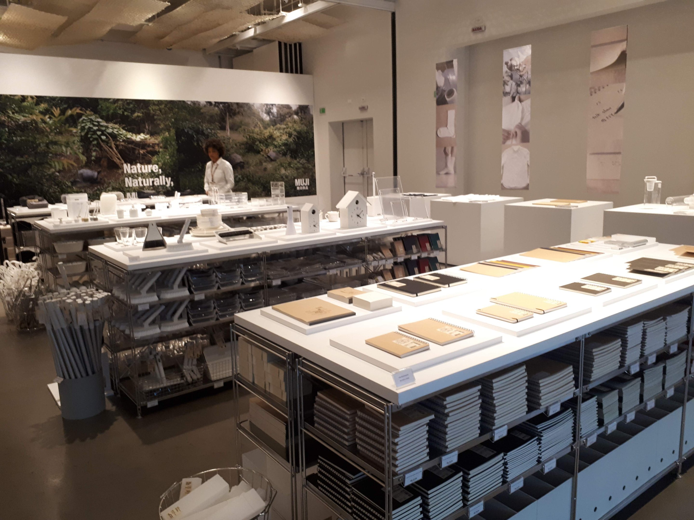 Nova loja pop-up da japonesa Muji, em São Paulo