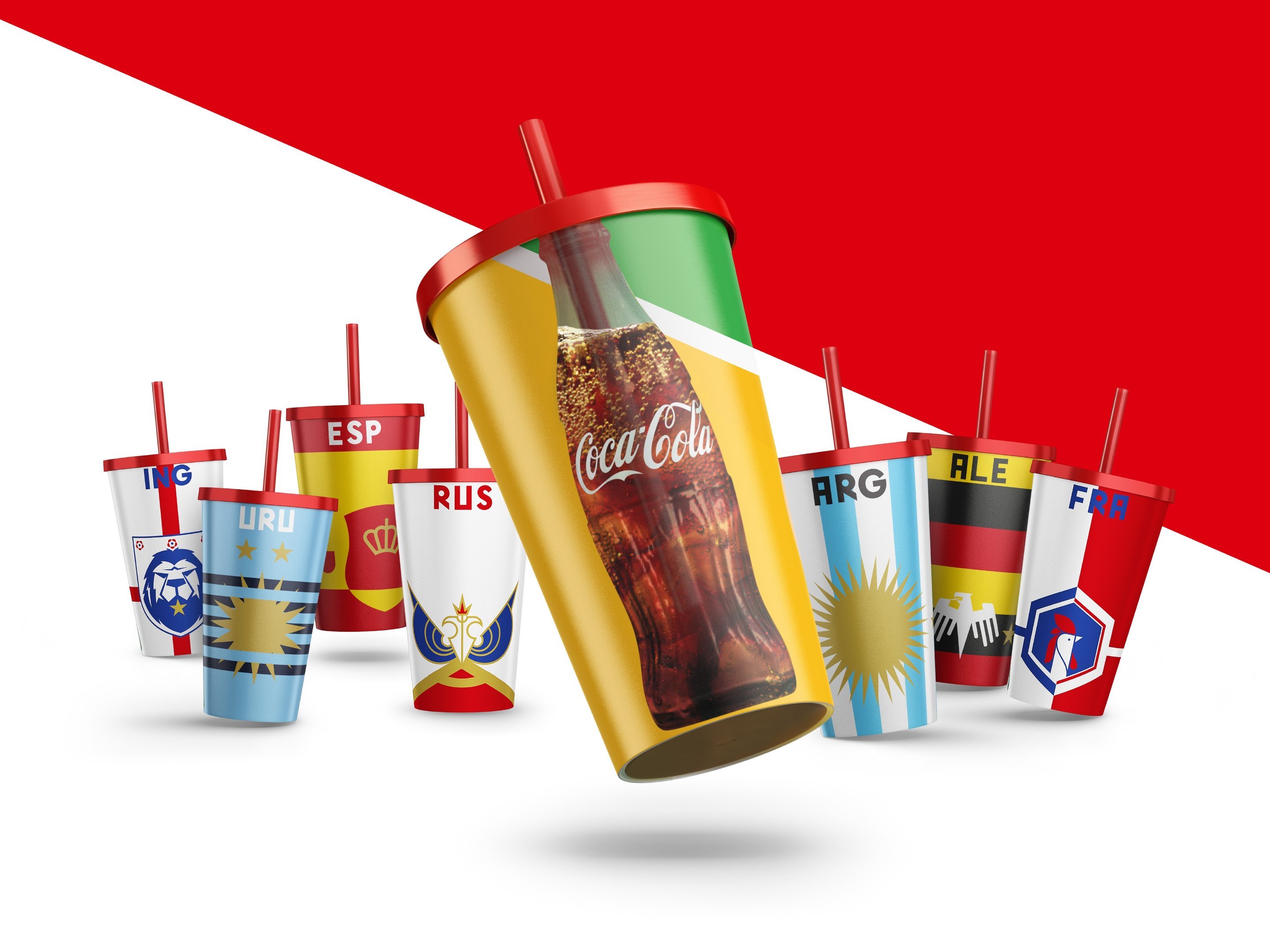 Coca-Cola: copos colecionáveis para a Copa do Mundo