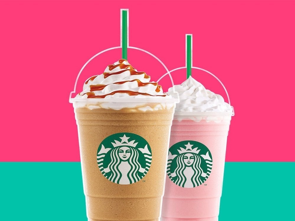 Frappuccino em dobro Starbucks dá a segunda bebida de
