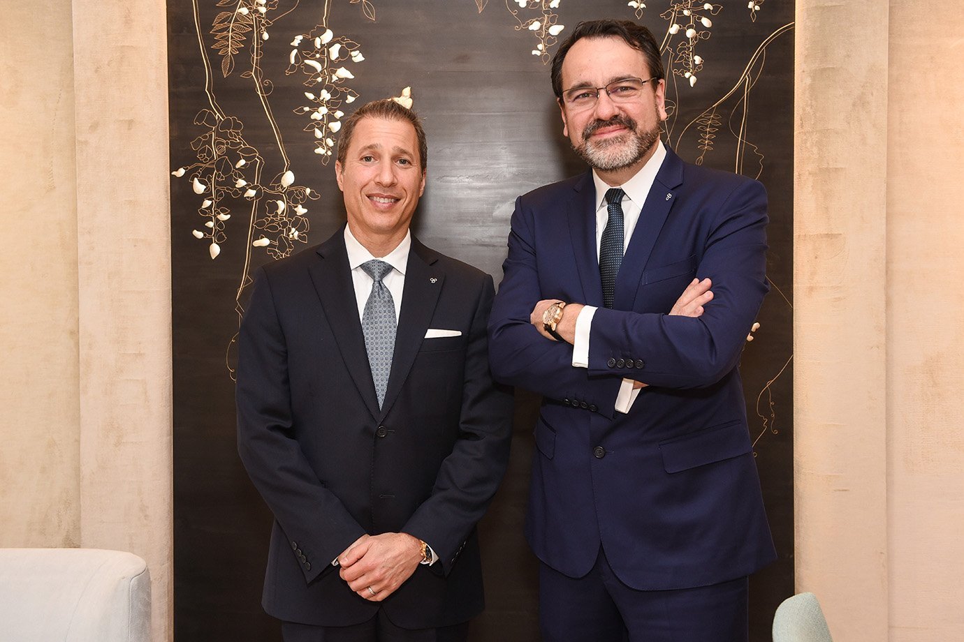 Jonathan Bruckner e Luciano Rodembusch, executivos da Tiffany&Co.