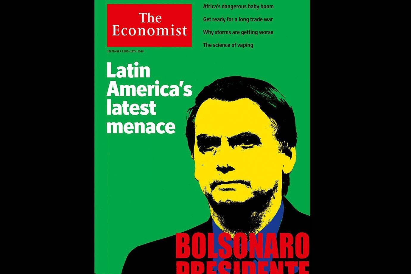 Bolsonaro seria um “desastre” como presidente, diz a The Economist