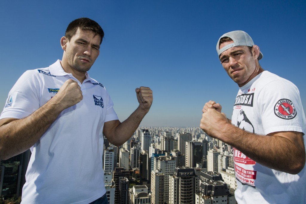 Demian Maia e Jake Shields, protagonistas do UFC Barueri (foto: Wander Roberto/Inovafoto)