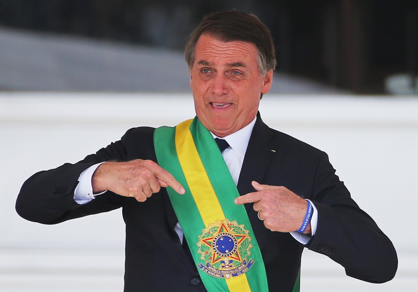 Jair Bolsonaro em cerimônia de posse