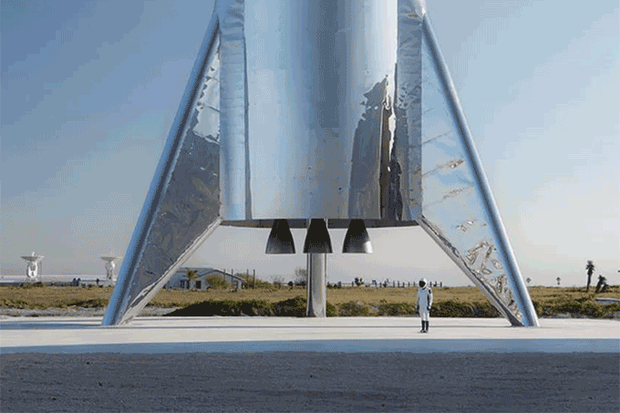 Elon Musk exibe protótipo de seu próximo foguete Starship ...