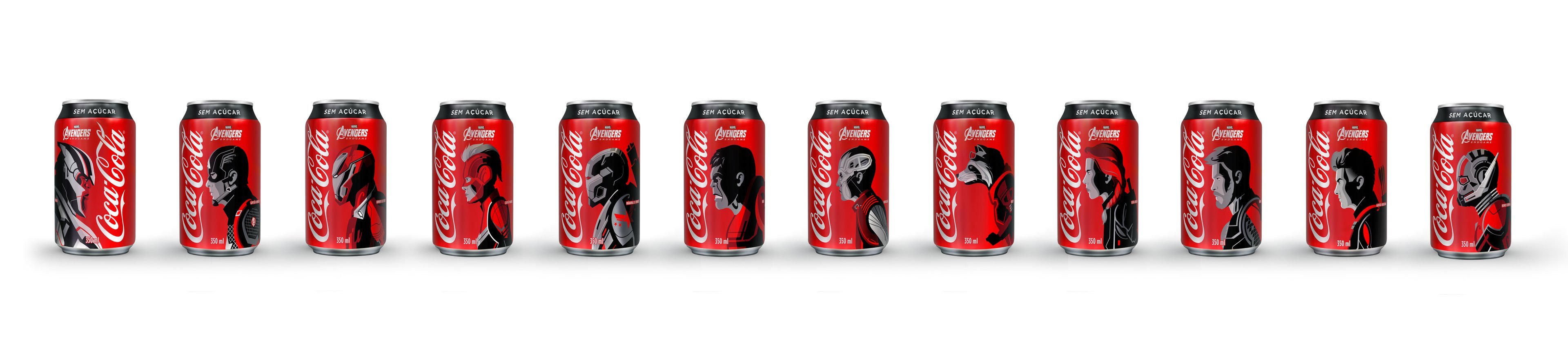Latas de Coca-Cola: parceria com Marvel e filme Os Vingadores