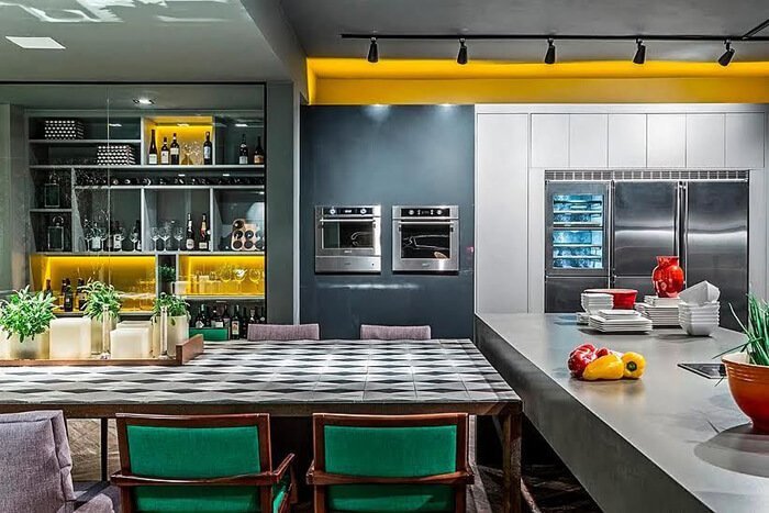 Cozinha colorida