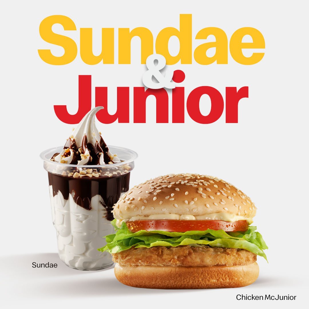 Sundae e Junior: piada do McDonald's aproveitando carona na notícia que repercutiu em todo o País
