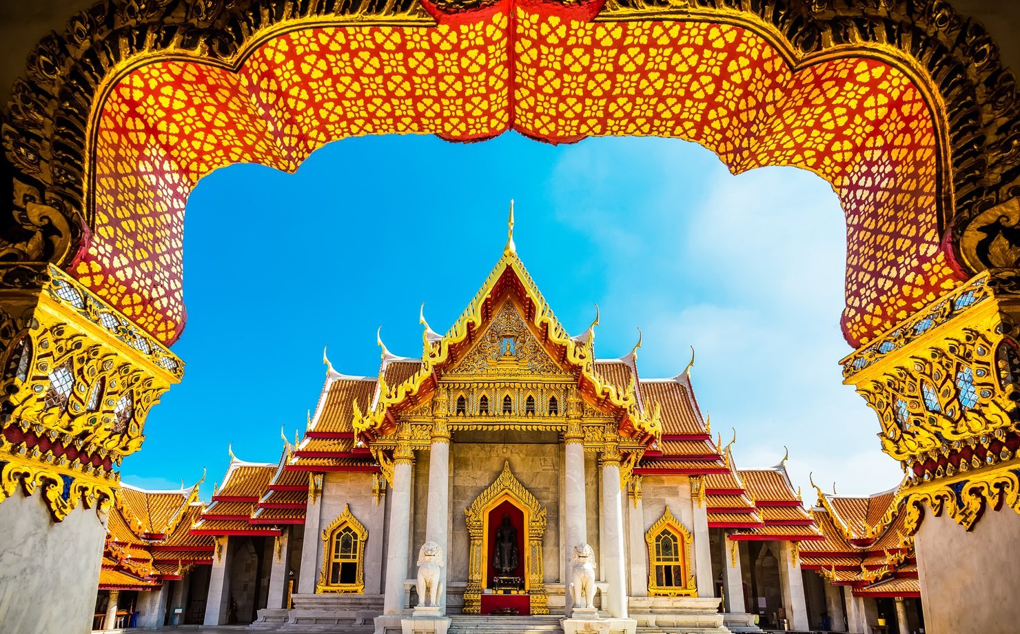 Templo em Bangkok, Tailândia