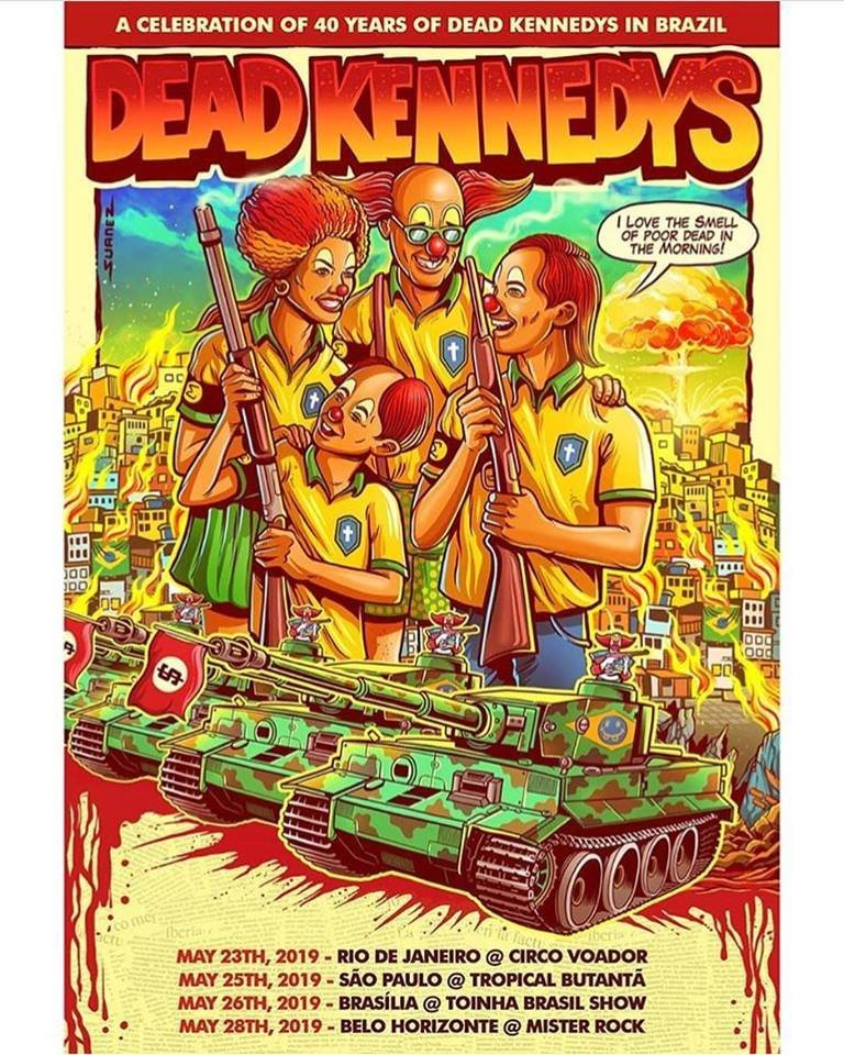 Pôster polêmico anuncia shows do Dead Kennedys no Brasil