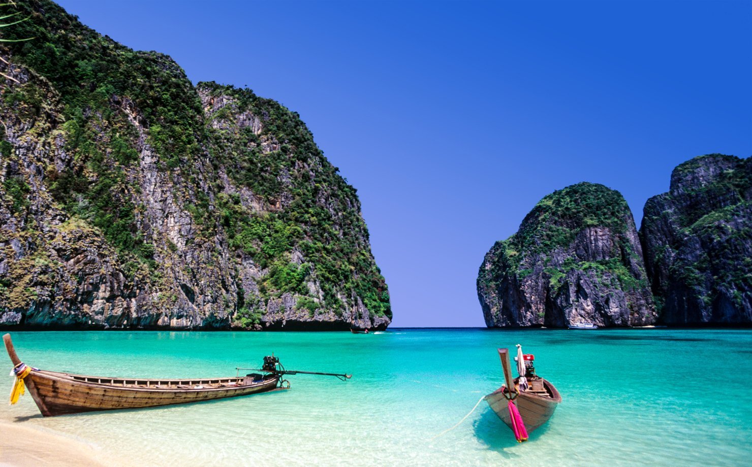 Maya Bay, em Krabi, Tailândia