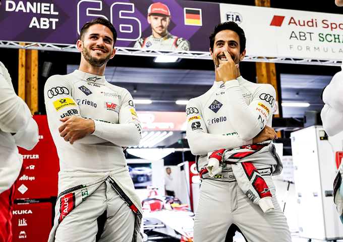 Daniel Abt e Lucas Di Grassi: pilotos da Fórmula E pela Audi Sport ABT Schaeffler