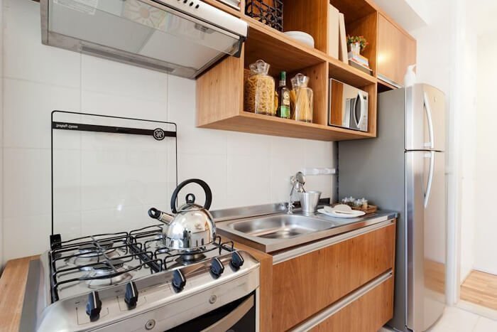 Cozinha compacta: projeto de Sesso & Dalanezi Arquitetura+Design