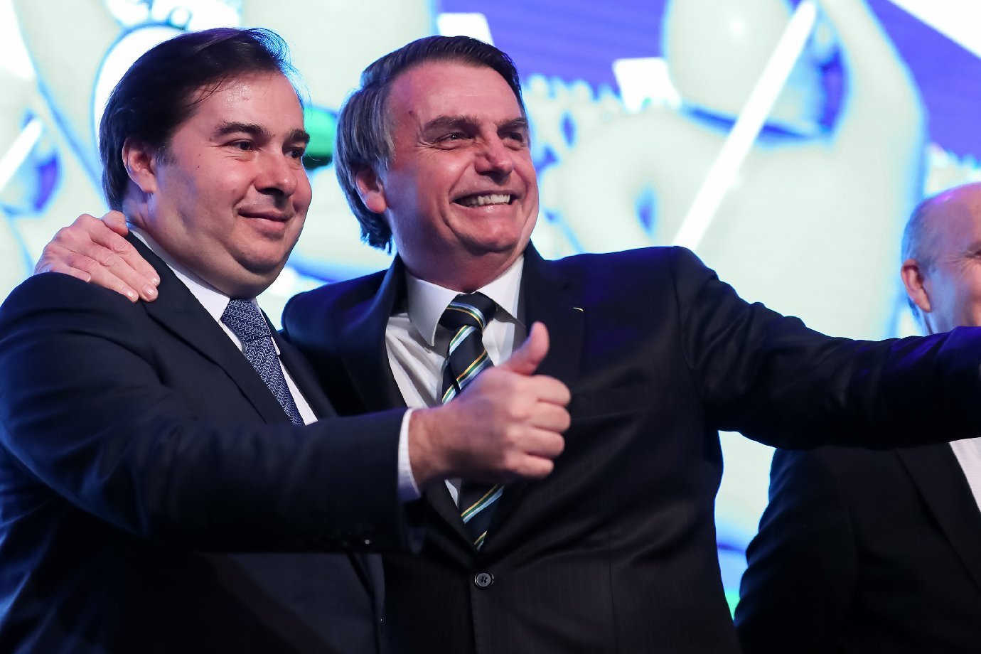 Presidente da Câmara dos Deputados, Rodrigo Maia, Presidente da República, Jair Bolsonaro.