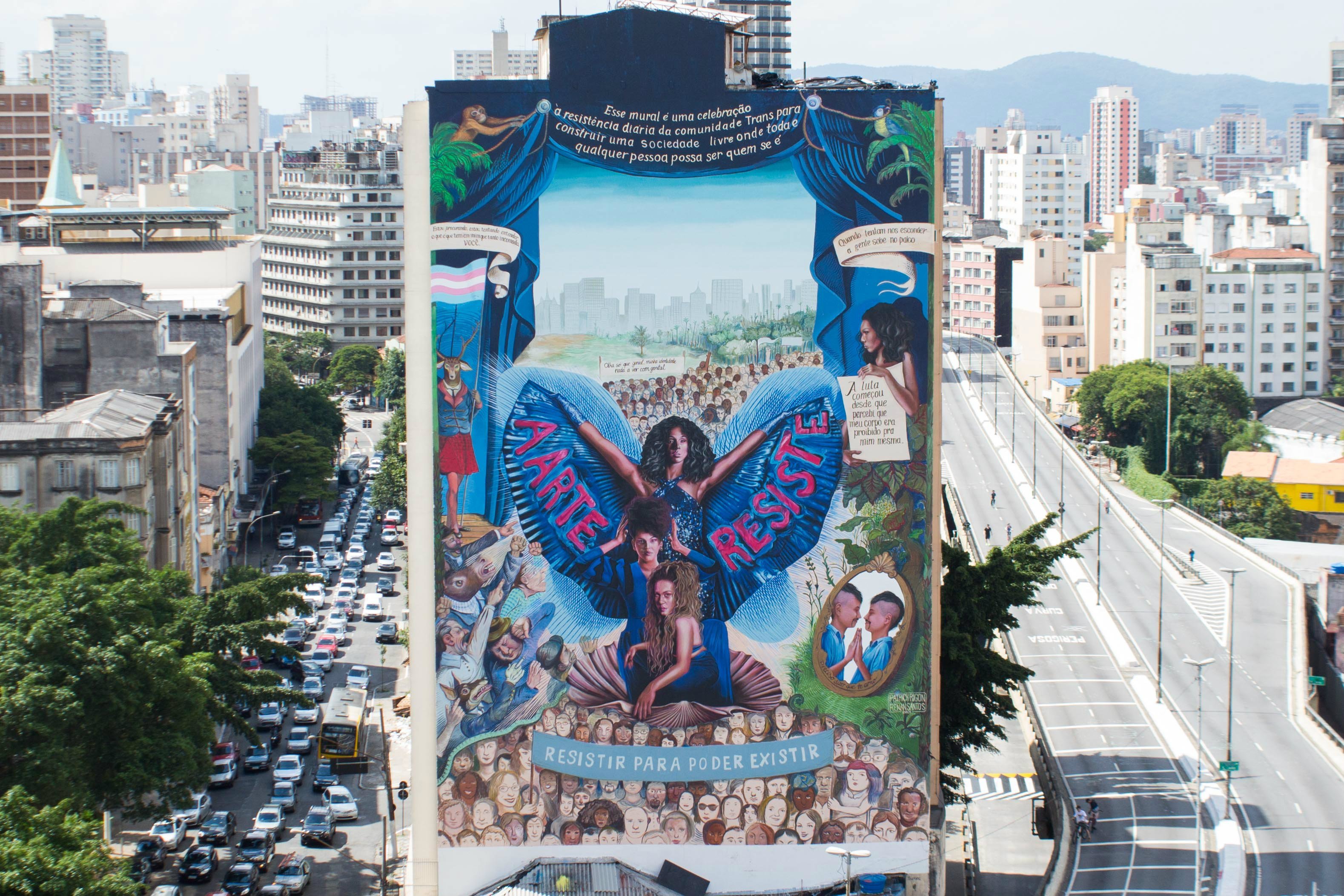 Arte em São Paulo: mural criado pela Absolut