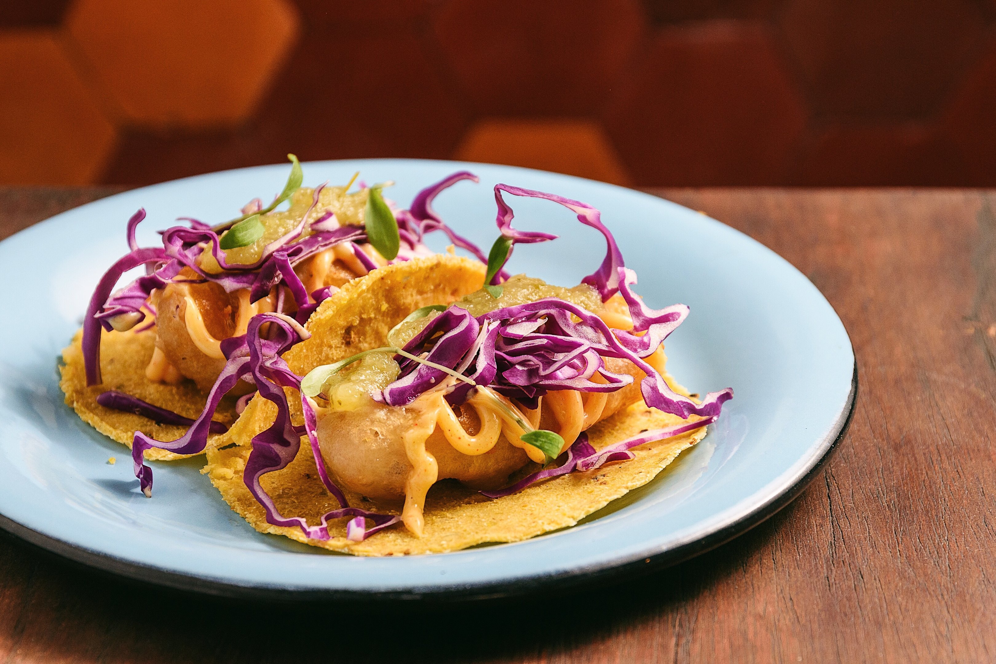 Taco de pescado do Lupe Bar y Taqueria