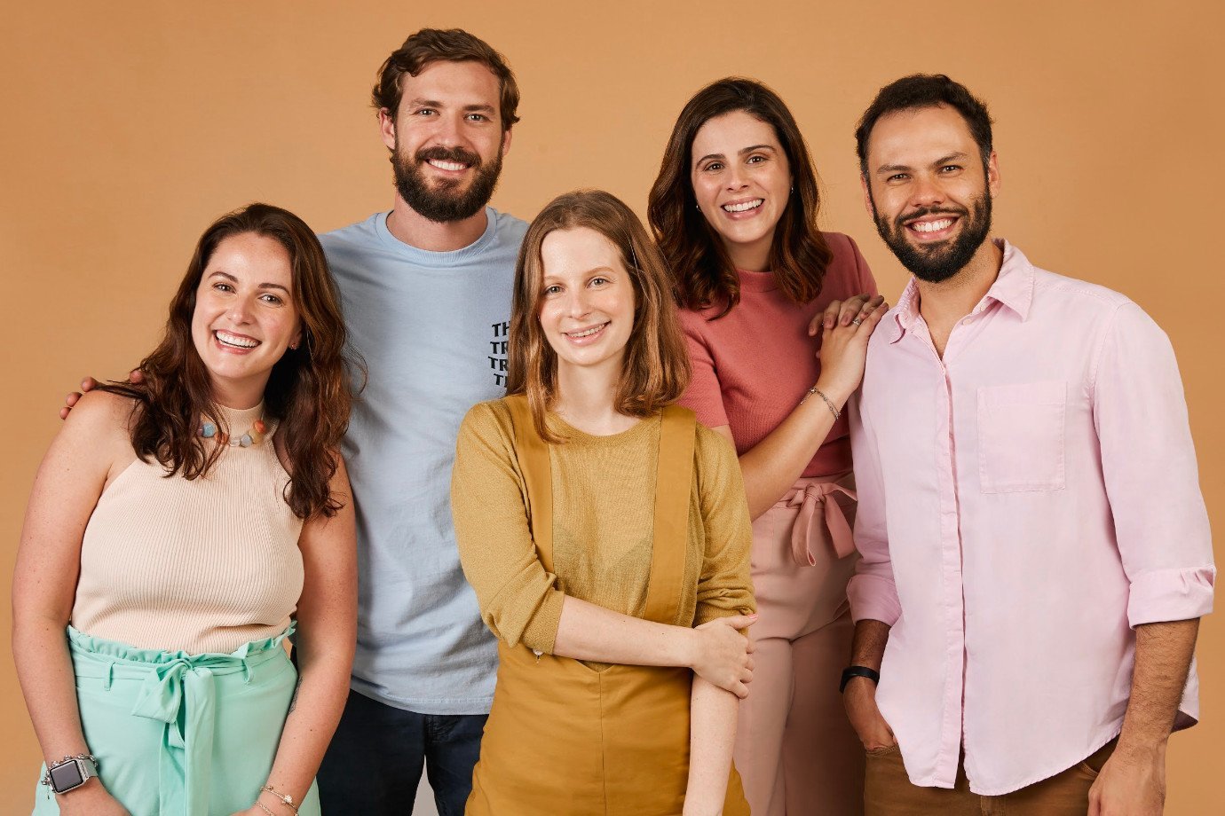 Andrea Nazar, Michael Ruah, Onella Moraes, Natalia Lombardo e Alexandre Gama, da SouSmile