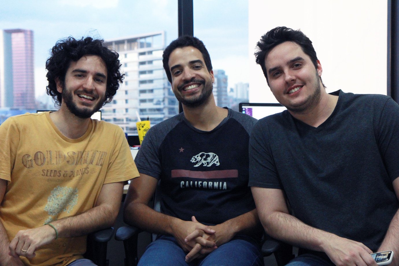 Gustavo Gracitelli (CEO), Leonardo Liborio (COO) e Abraão Lacerda (CTO), do Bynd