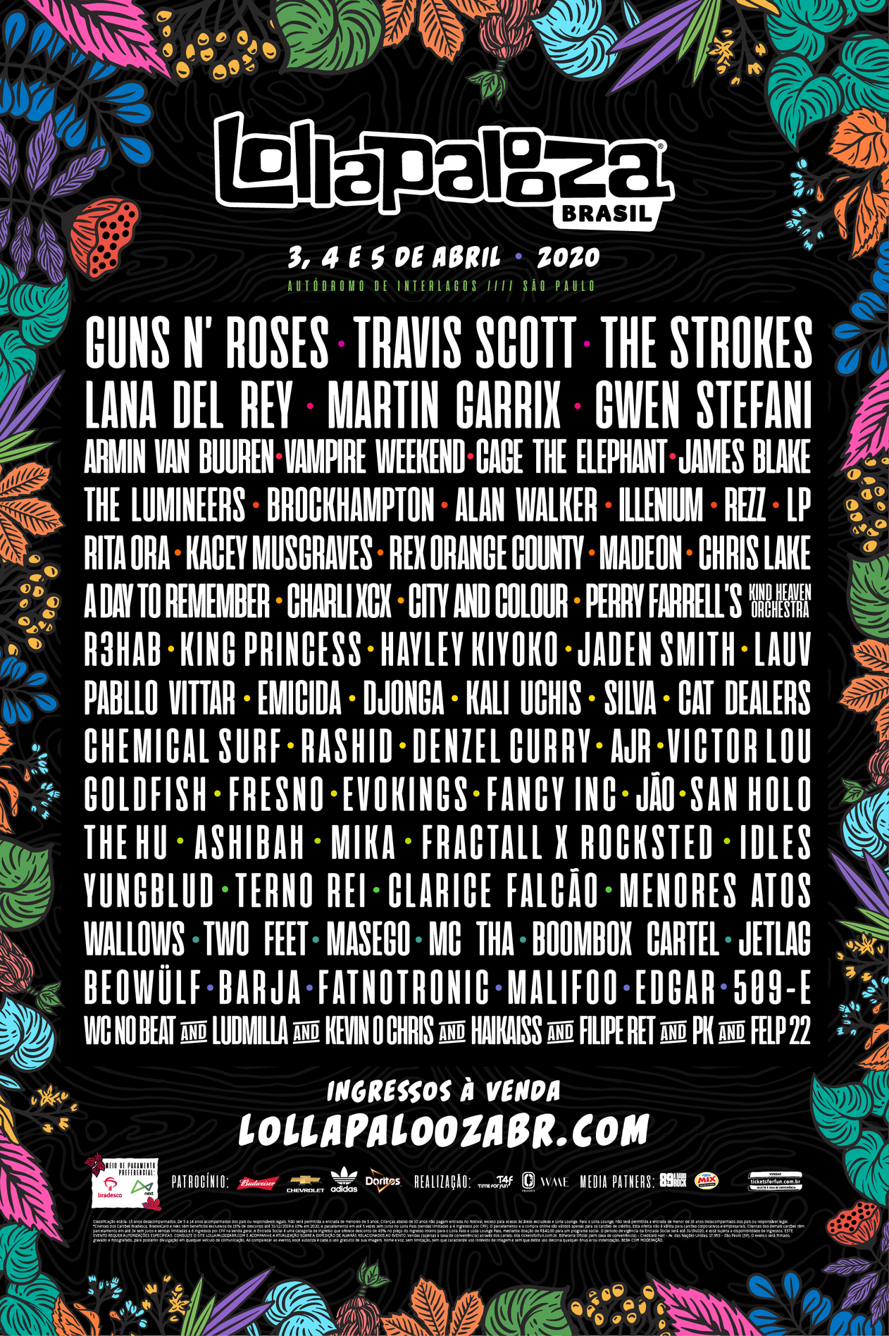 Lollapalooza Brasil 2020: confira as atrações anunciadas