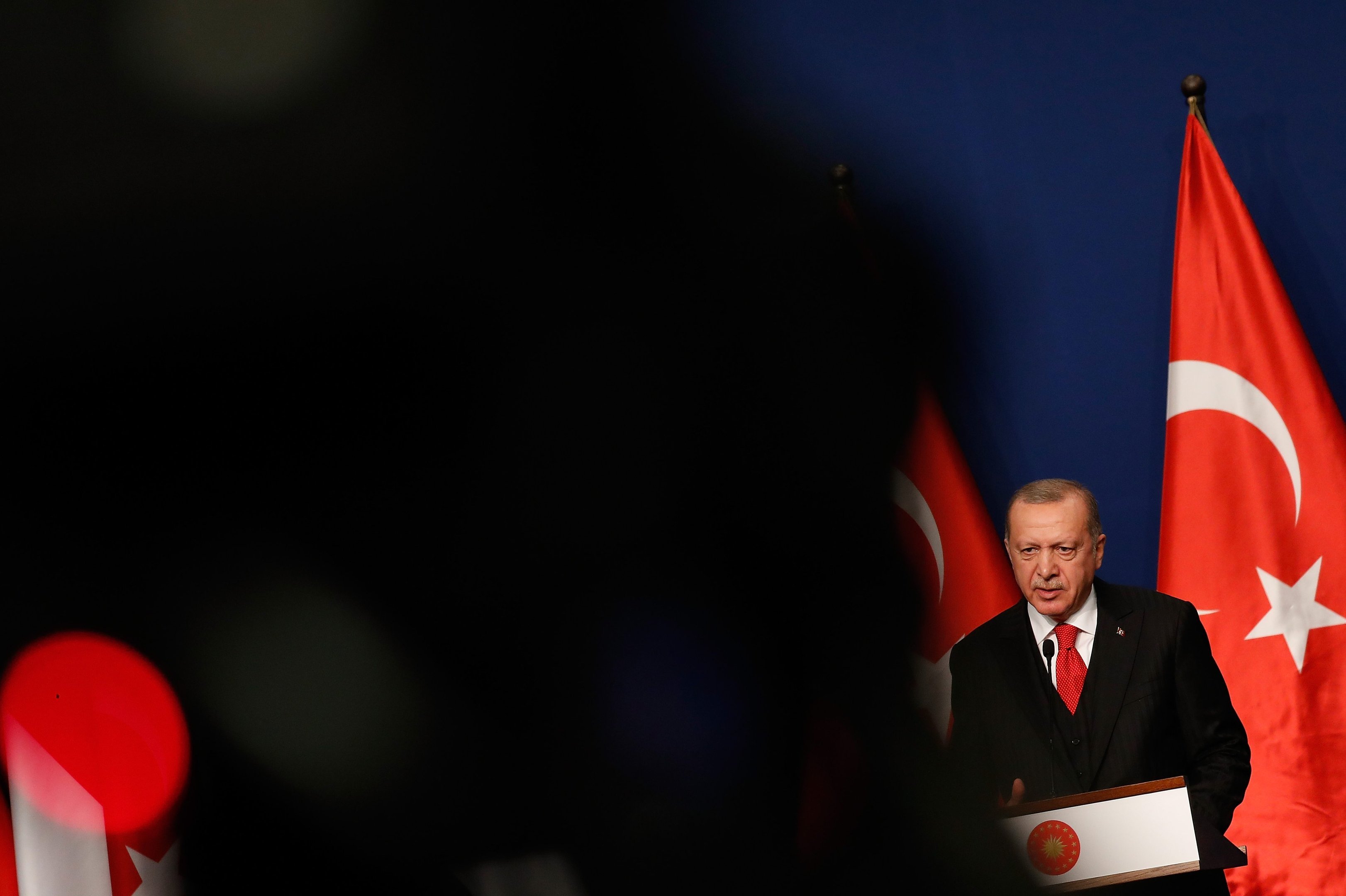 Presidente da Turquia, Tayyip Erdogan. Novembro de 2019. Foto: Laszlo Balogh/Getty Images