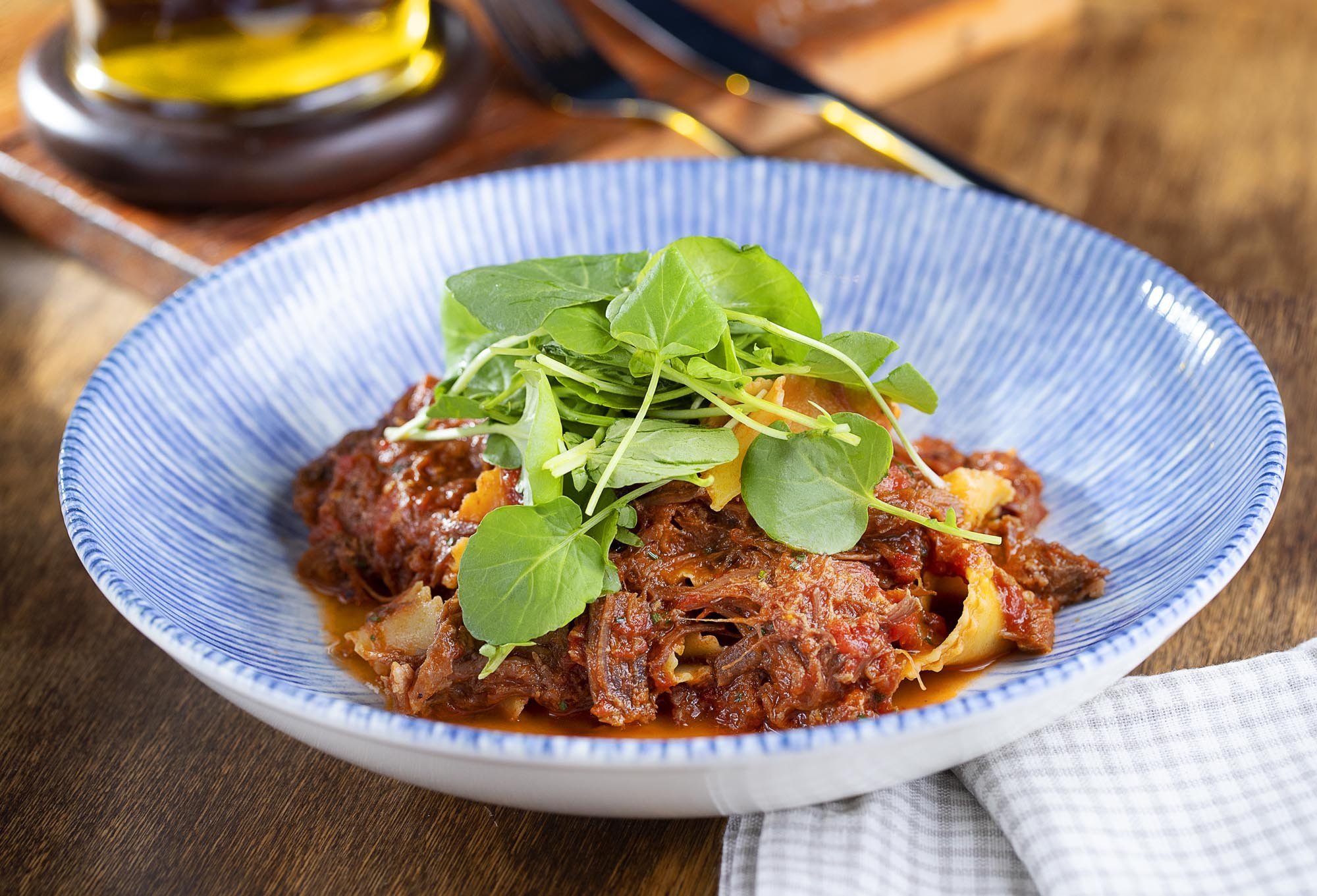 Pappardelle de costela, da Trattoria Nacional