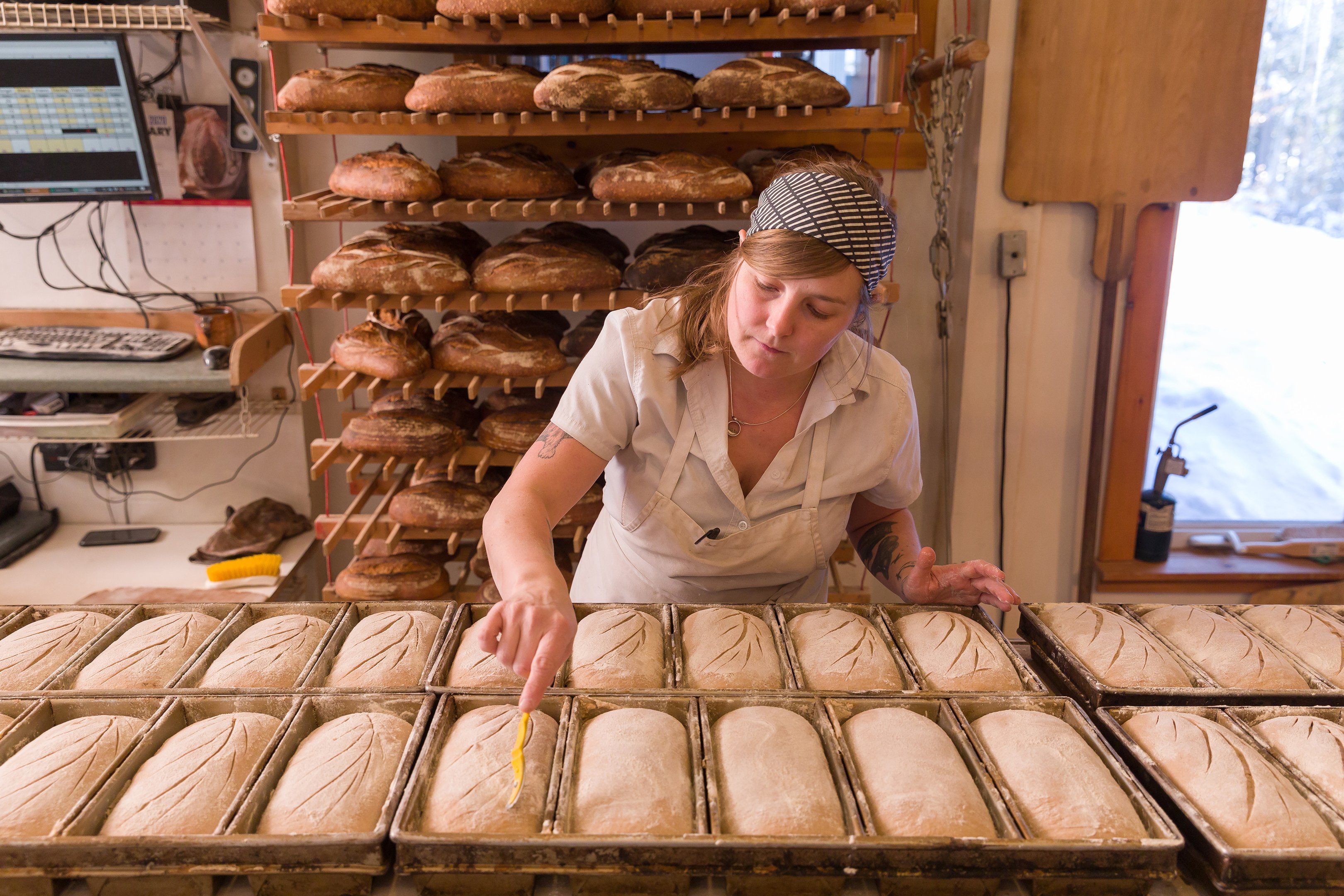 Blair Marvin, fabricante de pães em Elmore