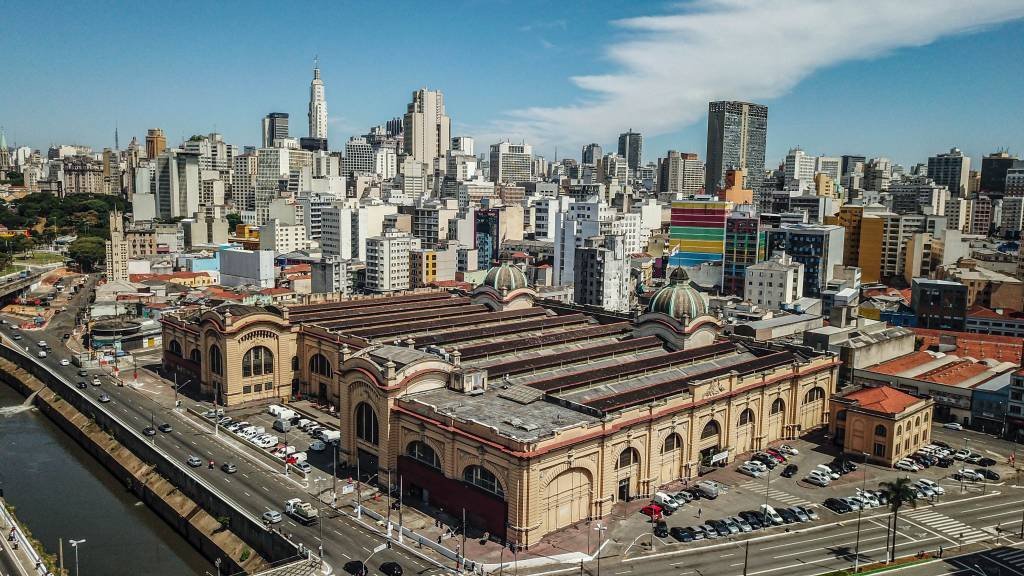 Mercado da Cantareira durante quarentena de coronavírus em São Paulo