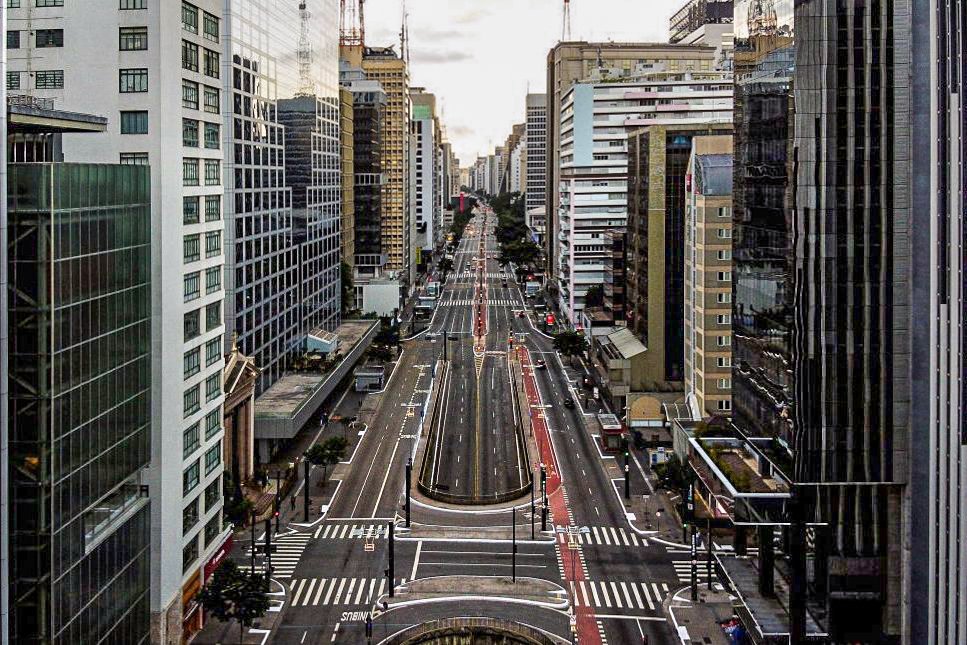 Avenida Paulista, São Paulo, Brasil: 4 de abril de 2020.