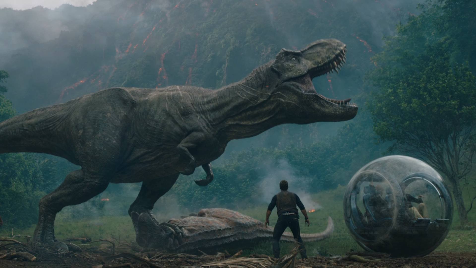 Cena de "Jurassic World: Reino Ameaçado"