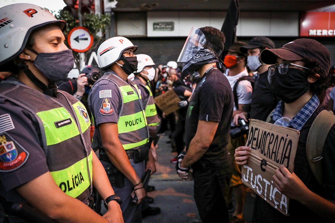 Manifestação contra Bolsonaro em São Paulo 7/6/2020