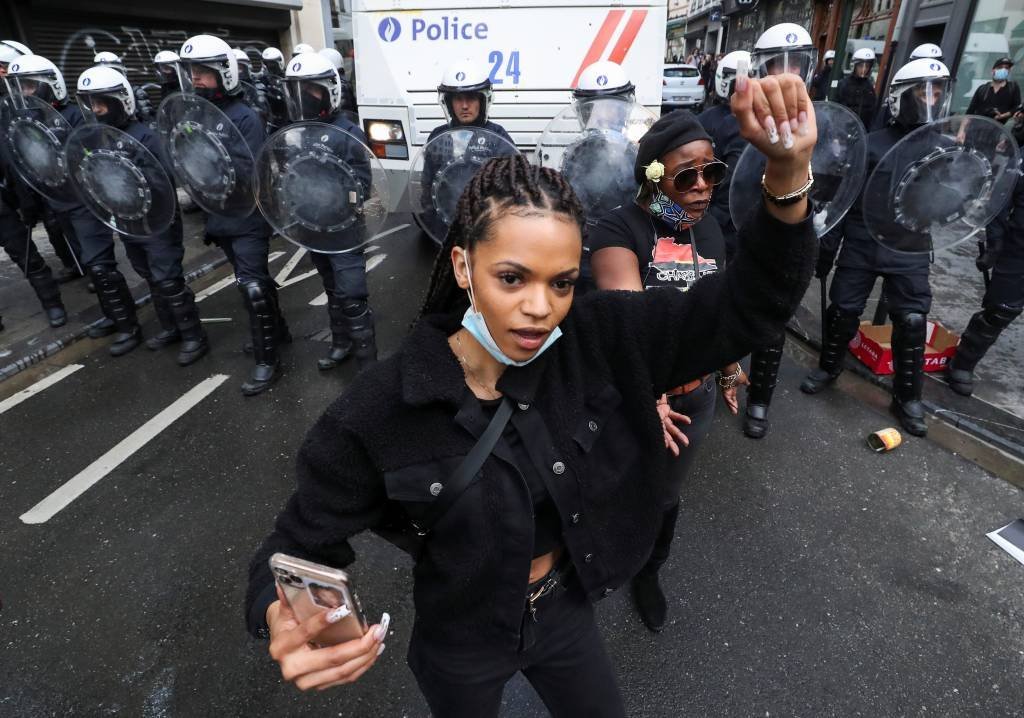 Protestos antirracistas na Bélgica