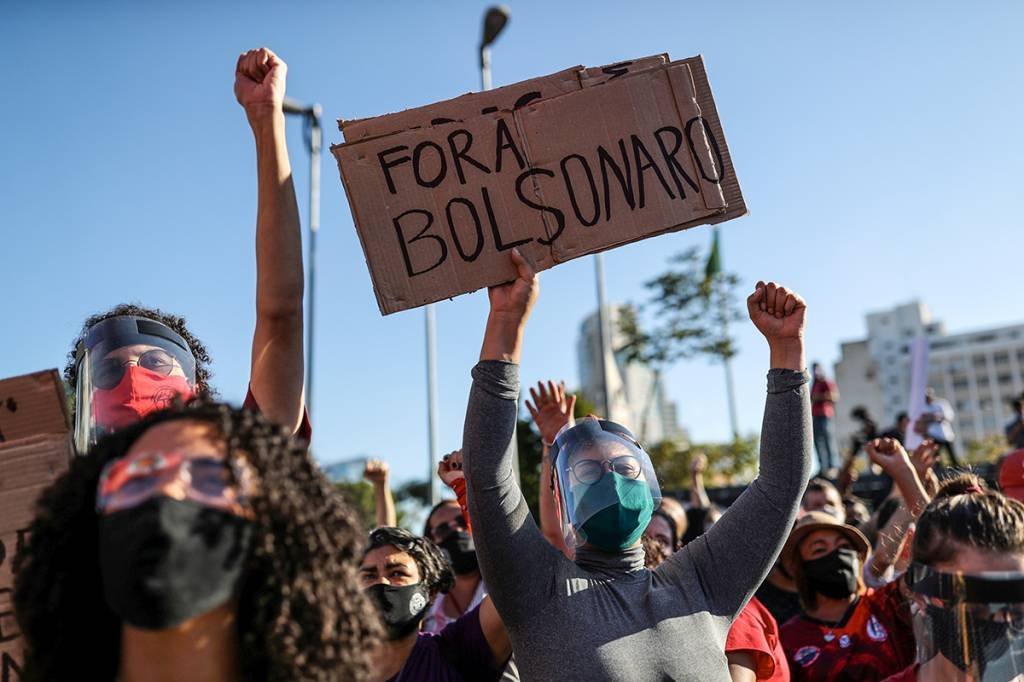 Manifestação contra Bolsonaro em São Paulo