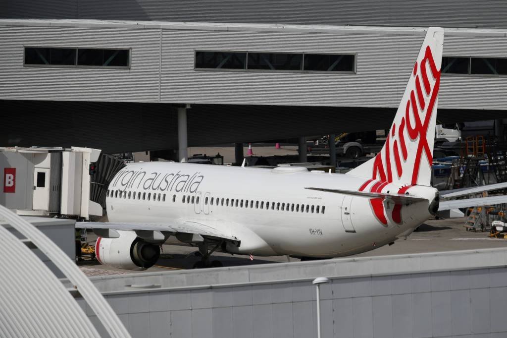 Avião da Virgin Austrália em Sydney