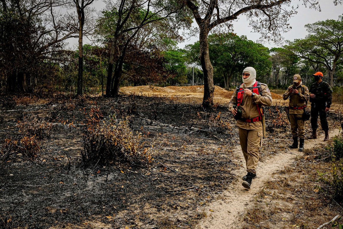 Operação Pantanal 2 para combate ao incêndio na região Foto: Mayke Toscano/Secom-MT