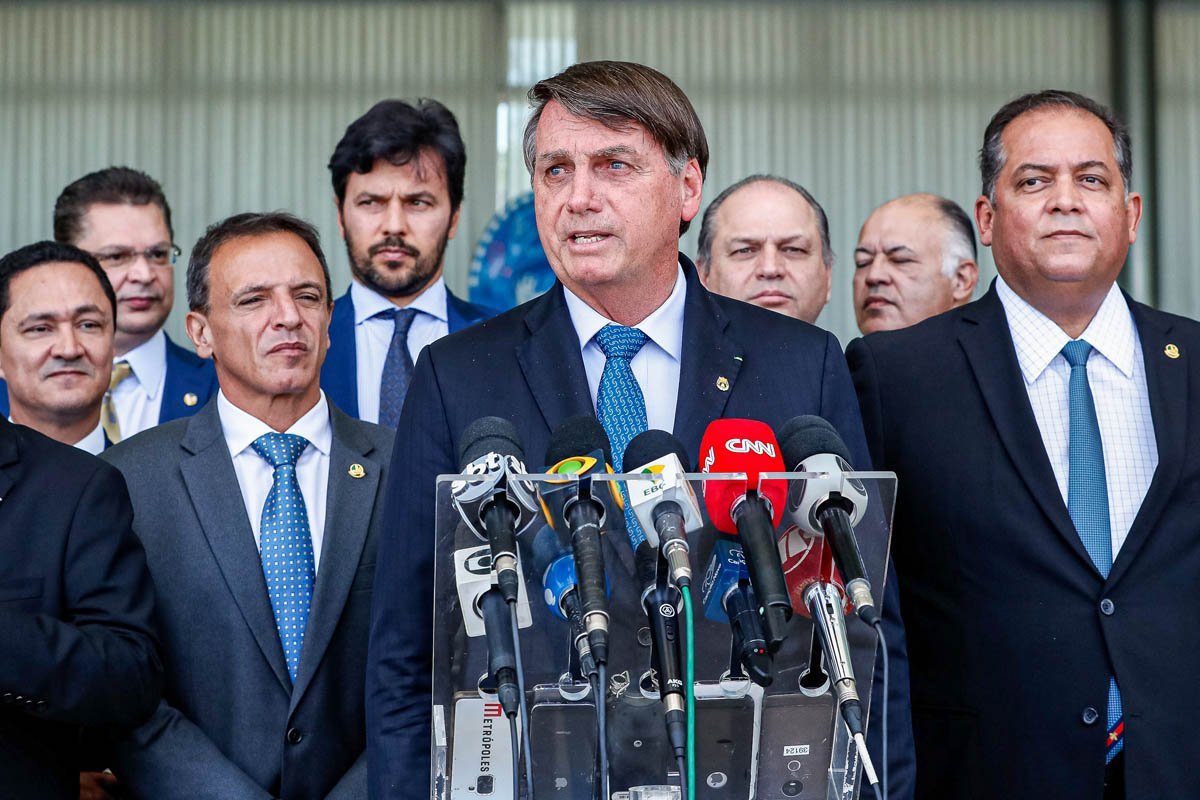 (Brasília - DF, 28/09/2020) Presidente da República, Jair Bolsonaro durante coletiva de imprensa após reunião. Foto: Alan Santos/PR